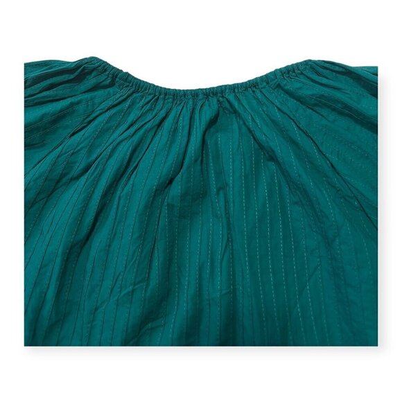 Ulla Johnson Concetta Cotton Blouse, Size 2, Color Verdigris, puff sleeves, NWT - Picture 12 of 16
